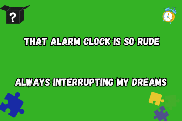 Alarm Clock Puns
