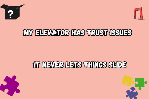 Amazing elevator pun